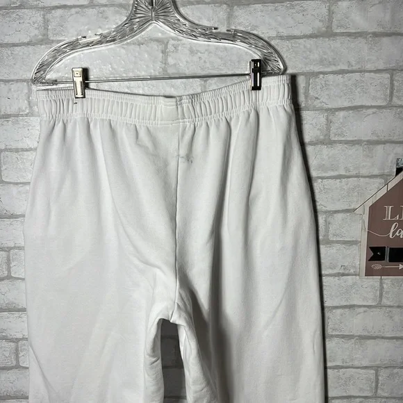 Pink Victoria’s Secret white spellout sweatpants size large - Picture 8 of 10